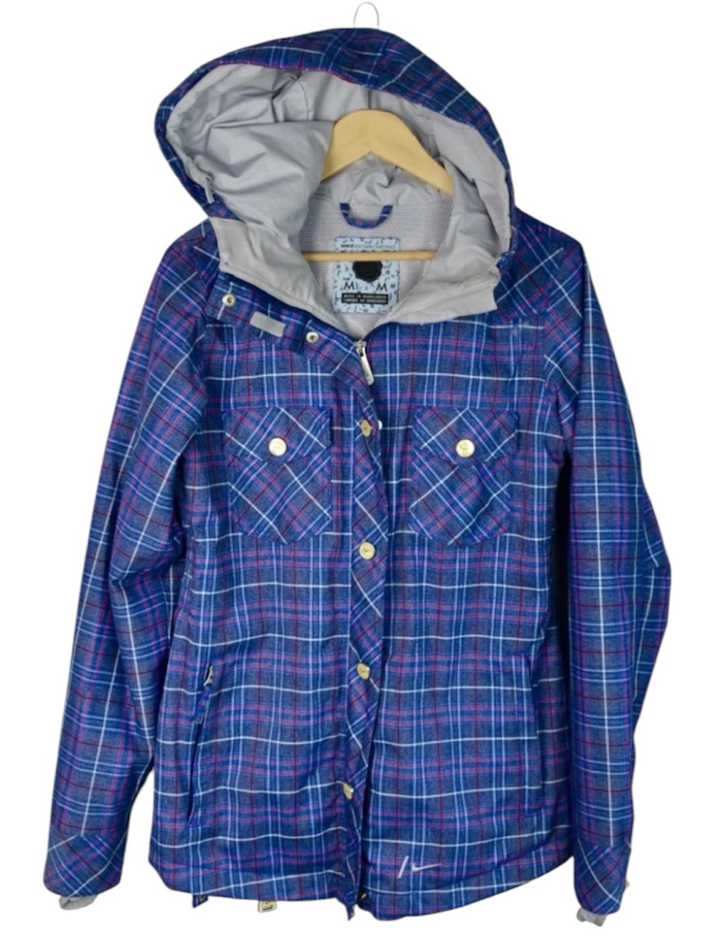 Nike Snowboarding Plaid Bellevue Snow Ski Jacket Women’s